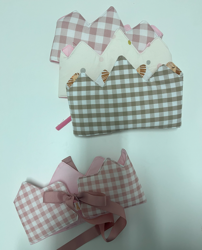 CORONA Cumple VICHY ROSA - Lazada atras - Imagen 6