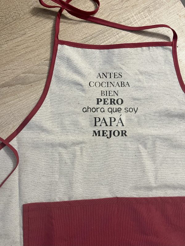 DELANTAL BÁSICO -FRASE PERSONALIZADO