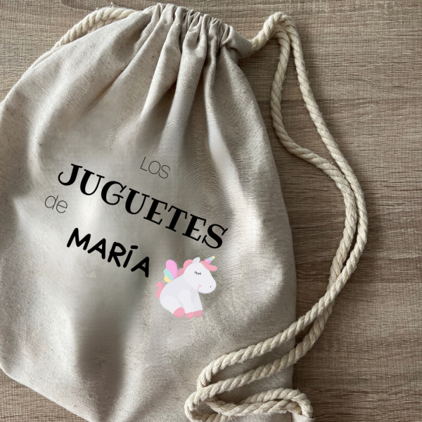 MOCHILA CUERDAS IMAGEN PERSONALIZADA