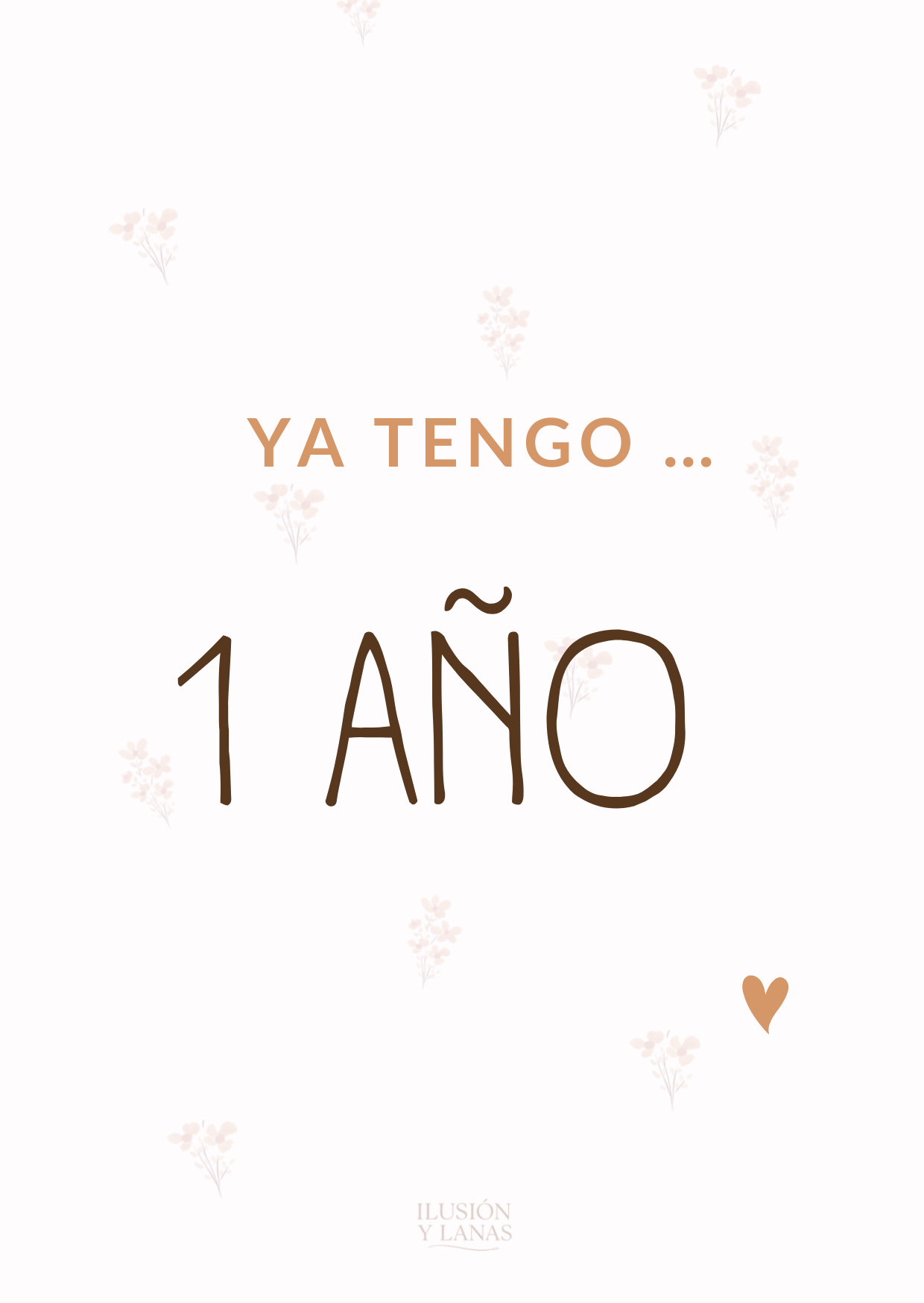 TARJETAS CUMPLEMES: MI PRIMER AÑITO - Imagen 2