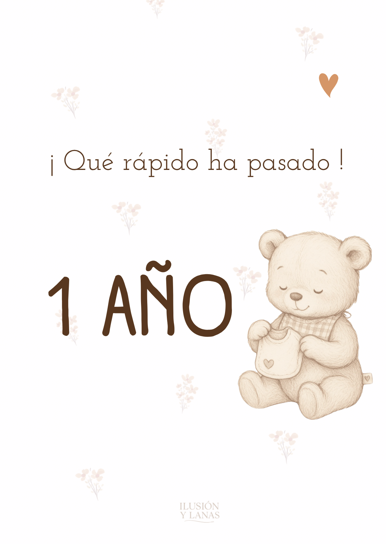 TARJETAS CUMPLEMES: MI PRIMER AÑITO - Imagen 7