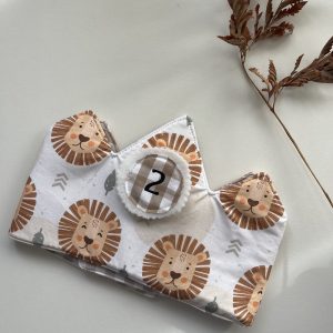 CORONA Cumple LEONES + VICHY BEIGE