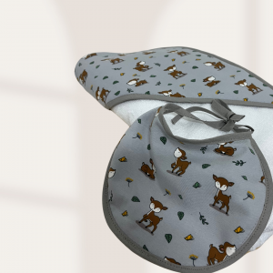 PERSONALIZA TU : Toalla baño + babero BEBÉ