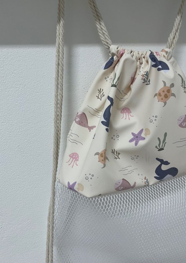 MOCHILA ANTIARENA IMPERMEABLE -Modelo Animales marinos - Imagen 2