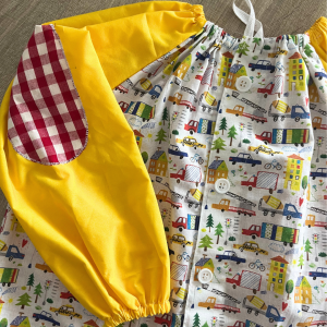 Babi BOTONES Talla 1-2 años Granate y amarillo