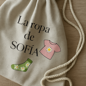 BOLSA o MOCHILA para MUDA - IMAGEN PERSONALIZADA
