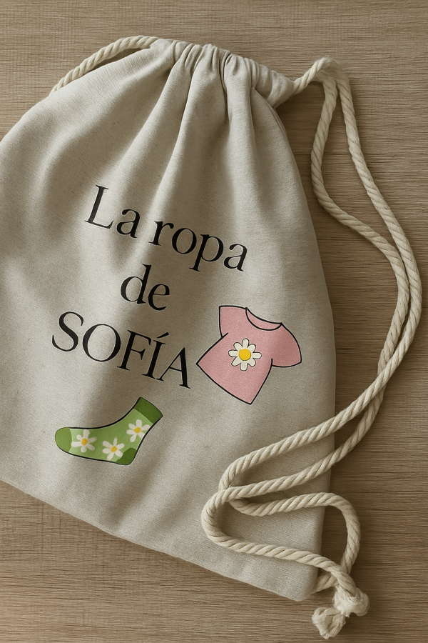 BOLSA o MOCHILA para MUDA - IMAGEN PERSONALIZADA