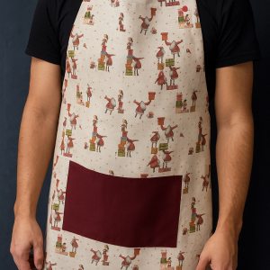 Delantal ADULTO Papá noel REVERSIBLE