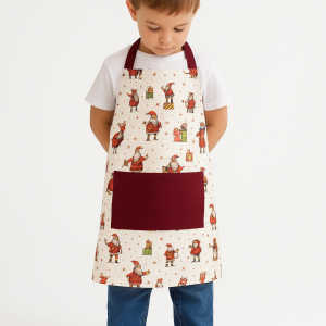 Delantal INFANTIL Papá noel REVERSIBLE