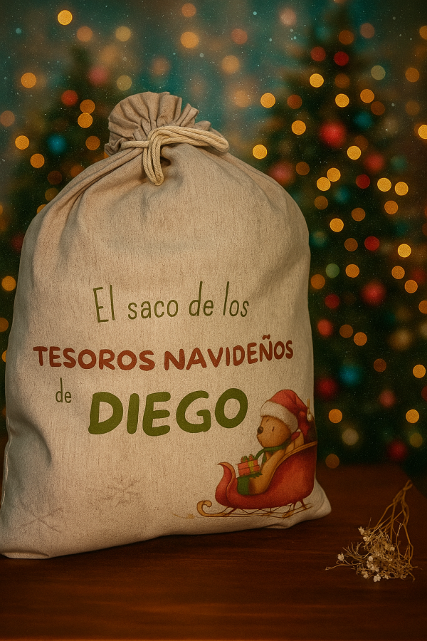 Saco tesoros NAVIDEÑOS -Personalizado- 2 Modelos - Imagen 3