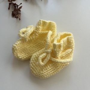 Botita Patuco RECIEN NACIDO Color beige AMARILLO