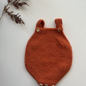 Pelele tirantes bebé Talla 0-3 m NARANJA