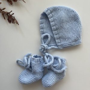 Pack CAPOTA + PATUCOS AZUL BEBÉ Recien Nacido