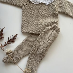 CONJUNTO BEBÉ 2 partes BEIGE Talla 6-9m