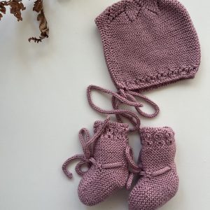 Pack CAPOTA + PATUCOS MORADO Recien Nacido