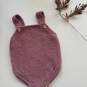 Pelele tirantes bebé Talla 0-3 m MORADO