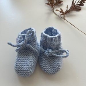 Botita Patuco RECIEN NACIDO Color beige AZULES