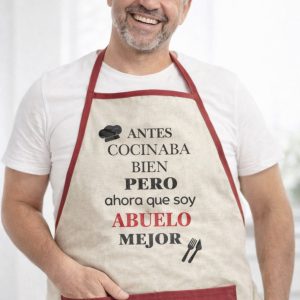 DELANTAL BÁSICO -FRASE PERSONALIZADO