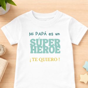 Camiseta Infantil Modelo : PAPÁ /ABUELO SUPERHÉROE